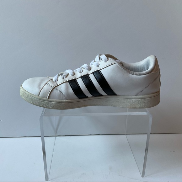 Adidas Women’s 8 Neo Baseline AW4409 Tennis Shoes White Black - Picture 5 of 10